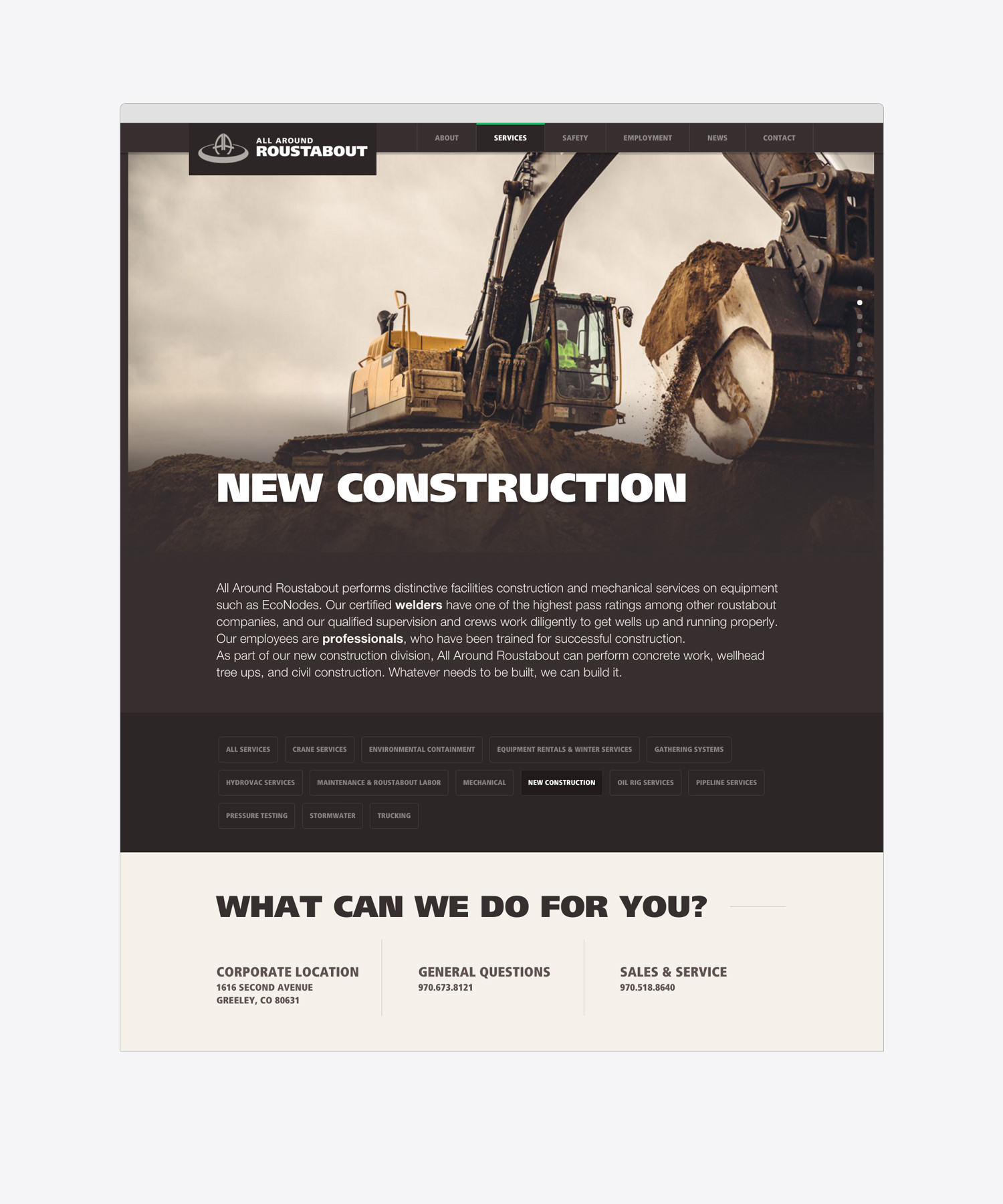 Website - Service Page View