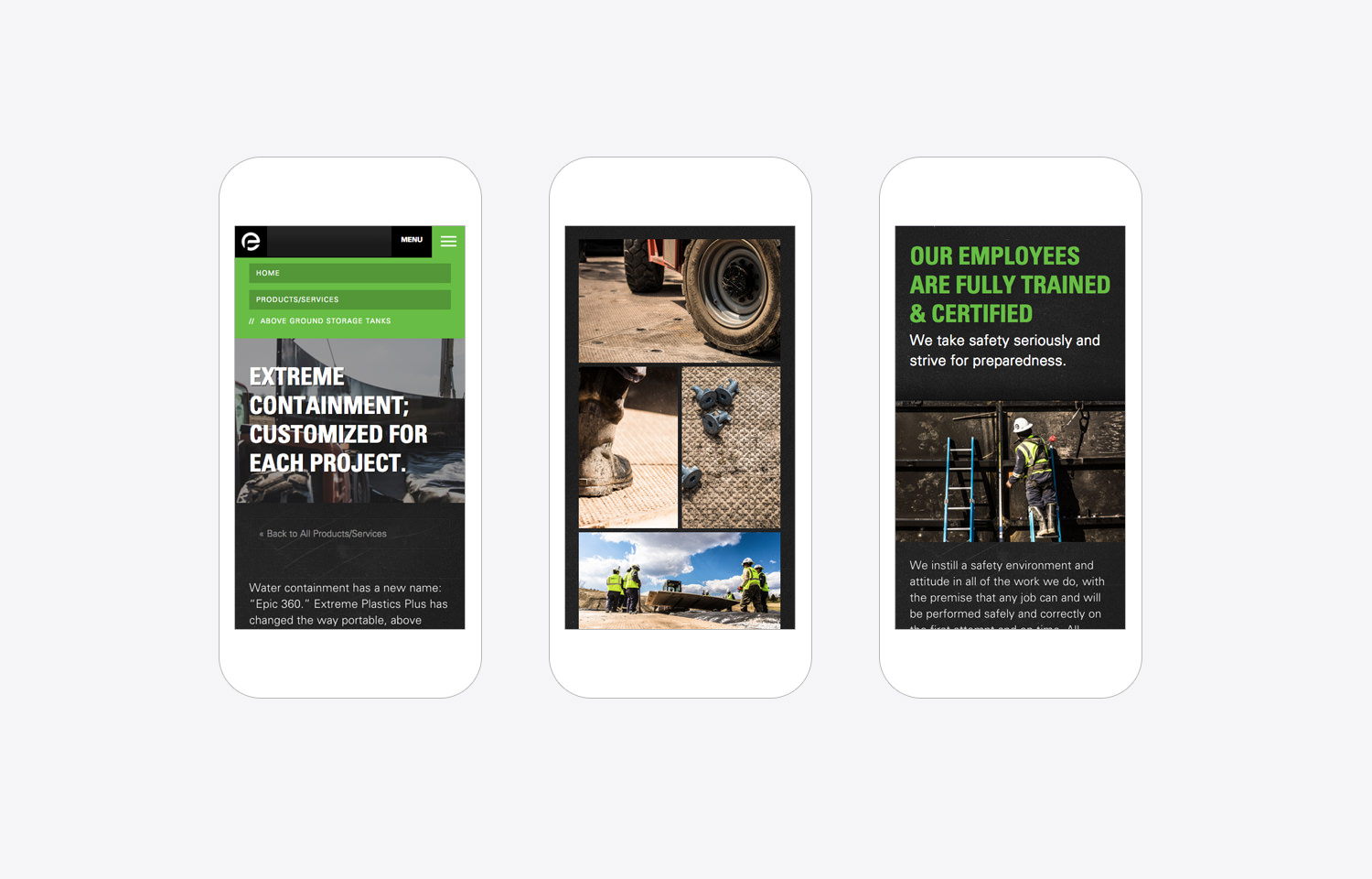 Website - Interior Pages (Detail), Mobile View